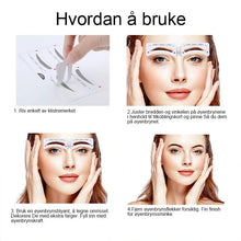 Last inn bildet i Galleri-visningsprogrammet, Øyenbryn Stensil klistremerker 12 ark x 4 stk