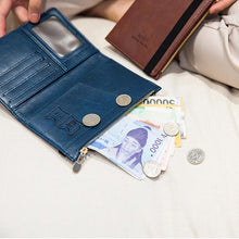 Last inn bildet i Galleri-visningsprogrammet, RFID-blokkerende passlommebok i skinn