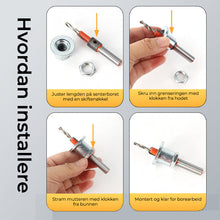 Last inn bildet i Galleri-visningsprogrammet, Forsenkende bor i legering