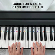 Last inn bildet i Galleri-visningsprogrammet, Avtakbare klaviaturnoter