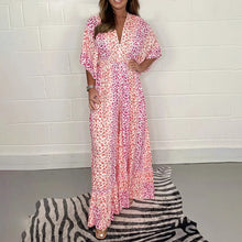 Last inn bildet i Galleri-visningsprogrammet, Geometri Multi Print V-hals Kimono Jumpsuits