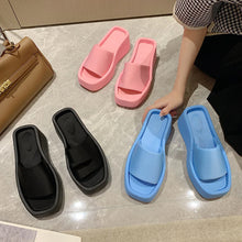 Last inn bildet i Galleri-visningsprogrammet, Luksussandaler med firkantet tå