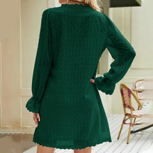 Last inn bildet i Galleri-visningsprogrammet, Langermet kjole med blondepanel