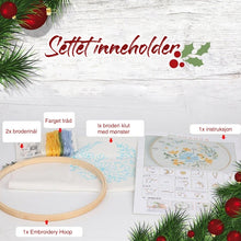 Last inn bildet i Galleri-visningsprogrammet, Jule broderingssett