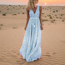 Last inn bildet i Galleri-visningsprogrammet, Ermeløs Kjole med Prikkete Trykk