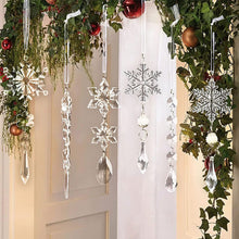 Last inn bildet i Galleri-visningsprogrammet, Krystall Christmas Snowflake Ornamenter