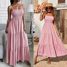 Last inn bildet i Galleri-visningsprogrammet, Sleeveless Strap Tube Top Swing Dress