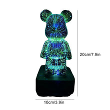 Last inn bildet i Galleri-visningsprogrammet, 3D Fireworks Bear Lights
