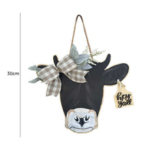 Last inn bildet i Galleri-visningsprogrammet, Farmhouse Cow Head velkomstkrans