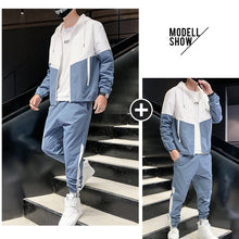 Last inn bildet i Galleri-visningsprogrammet, Vår og høst uformell sportsdrakt for menn (hettegenser + bukser)