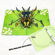 Last inn bildet i Galleri-visningsprogrammet, Fargerike Sommerfugler Pop-up Kort