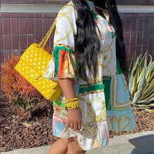 Last inn bildet i Galleri-visningsprogrammet, Bohemsk kjole med trykk