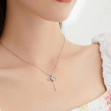 Last inn bildet i Galleri-visningsprogrammet, Rosa Angel Wings Halskjede