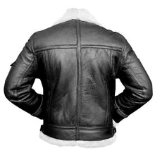 Last inn bildet i Galleri-visningsprogrammet, Vintage Leather Bomber Flight Jacket