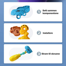 Last inn bildet i Galleri-visningsprogrammet, GJØR-DET-SELV-montert dinosaurleketøy