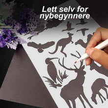 Last inn bildet i Galleri-visningsprogrammet, Raske tegnemalerier for sjablongkunst (12 ark / sett)