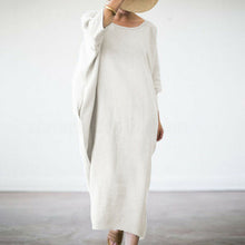 Last inn bildet i Galleri-visningsprogrammet, Løs kjole med rund hals