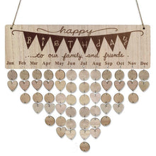 Last inn bildet i Galleri-visningsprogrammet, Wooden Anniversary Birthday Calendar Board