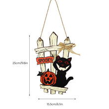 Last inn bildet i Galleri-visningsprogrammet, Halloween Wooden Welcome Hanging Sign