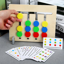 Last inn bildet i Galleri-visningsprogrammet, Wooden 2-Sided Sliding Logic Puzzle