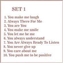 Last inn bildet i Galleri-visningsprogrammet, "Grunner til hvorfor du er min venn" vennskapsgave