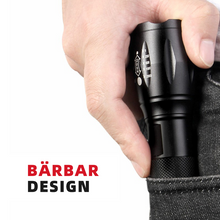 Last inn bildet i Galleri-visningsprogrammet, Lommelykt i aluminium USB oppladbar lommelykt