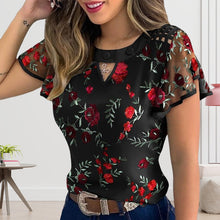 Last inn bildet i Galleri-visningsprogrammet, Floral Mesh Top
