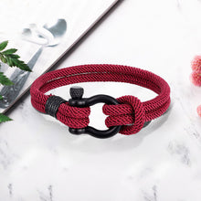 Last inn bildet i Galleri-visningsprogrammet, Flettet-tau armbÄnd med nautisk design
