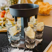 Last inn bildet i Galleri-visningsprogrammet, 6 Shot Glass Dispenser og Holder