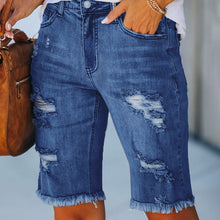 Last inn bildet i Galleri-visningsprogrammet, Uformelle dongeri shorts med høy prosentandel av stretch