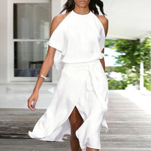 Last inn bildet i Galleri-visningsprogrammet, Ensfarget midikjole