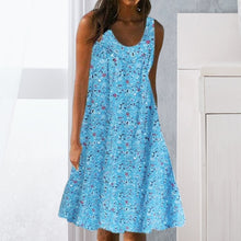 Last inn bildet i Galleri-visningsprogrammet, Tank-kjole med blomster-trykk