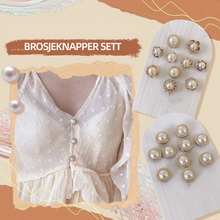 Last inn bildet i Galleri-visningsprogrammet, Perle deksel,  Brosje knapper sett (10 stk)