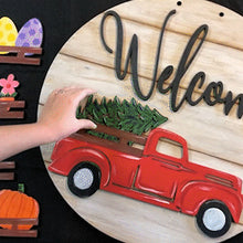 Last inn bildet i Galleri-visningsprogrammet, Utskiftbart vintage velkomstskilt