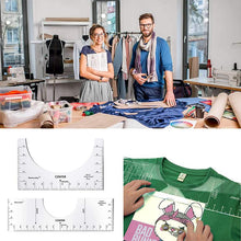 Last inn bildet i Galleri-visningsprogrammet, T-skjorte linjal guide verktøy