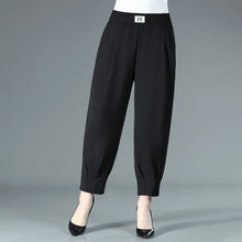 Last inn bildet i Galleri-visningsprogrammet, Uformelle bukser med stretchy midje i pluss størrelse for kvinner