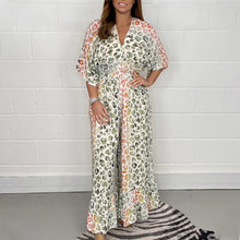 Last inn bildet i Galleri-visningsprogrammet, Geometri Multi Print V-hals Kimono Jumpsuits