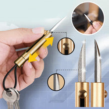 Last inn bildet i Galleri-visningsprogrammet, Uttrekkbar kniv nøkkelring