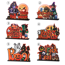 Last inn bildet i Galleri-visningsprogrammet, Halloween-tema Bordpynt i tre