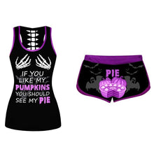 Last inn bildet i Galleri-visningsprogrammet, 🎃1 sett Halloween gresskarsinglet og shorts