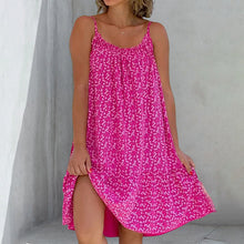 Last inn bildet i Galleri-visningsprogrammet, Kjole med trykk og skulderstropper