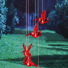 Last inn bildet i Galleri-visningsprogrammet, Red Bird Wind Chime Light