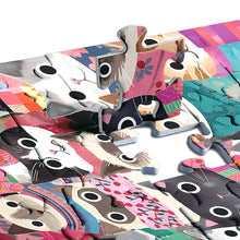 Last inn bildet i Galleri-visningsprogrammet, Wintry Cats 500 brikker puslespill