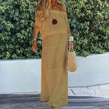 Last inn bildet i Galleri-visningsprogrammet, Kortermet maxikjole