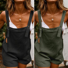 Last inn bildet i Galleri-visningsprogrammet, Sele-Shorts i bomull og lin