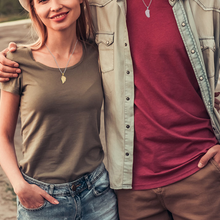 Last inn bildet i Galleri-visningsprogrammet, Side ved side matchende halskjede med magnet