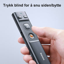Last inn bildet i Galleri-visningsprogrammet, Trådløs presentasjonsfjernkontroll med laserpeker