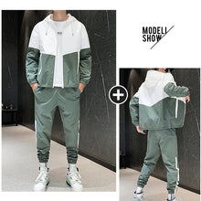 Last inn bildet i Galleri-visningsprogrammet, Vår og høst uformell sportsdrakt for menn (hettegenser + bukser)