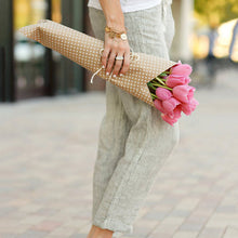 Last inn bildet i Galleri-visningsprogrammet, Uformelle bukser i bomull og lin med snøring