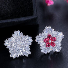 Last inn bildet i Galleri-visningsprogrammet, Blomst innlagte ørepynt